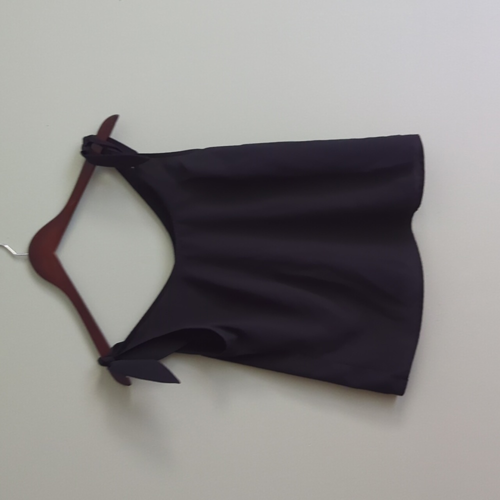 A New Day Black Crop Tank Top